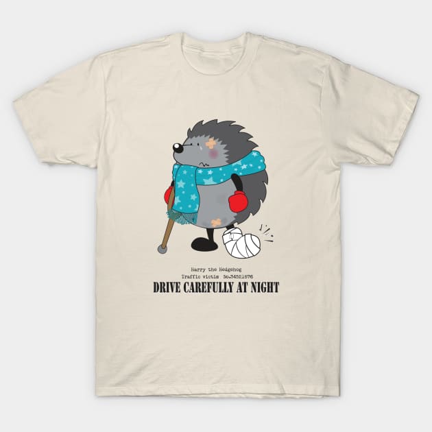 Drive carefully at night T-Shirt by mangulica